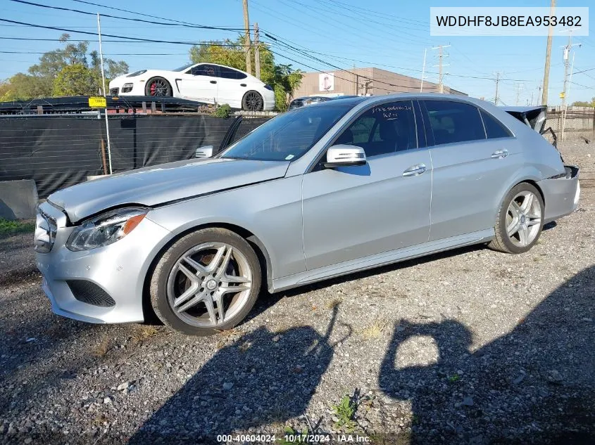 2014 Mercedes-Benz E 350 4Matic VIN: WDDHF8JB8EA953482 Lot: 40604024