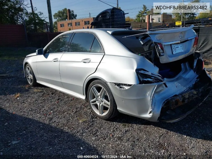 2014 Mercedes-Benz E 350 4Matic VIN: WDDHF8JB8EA953482 Lot: 40604024