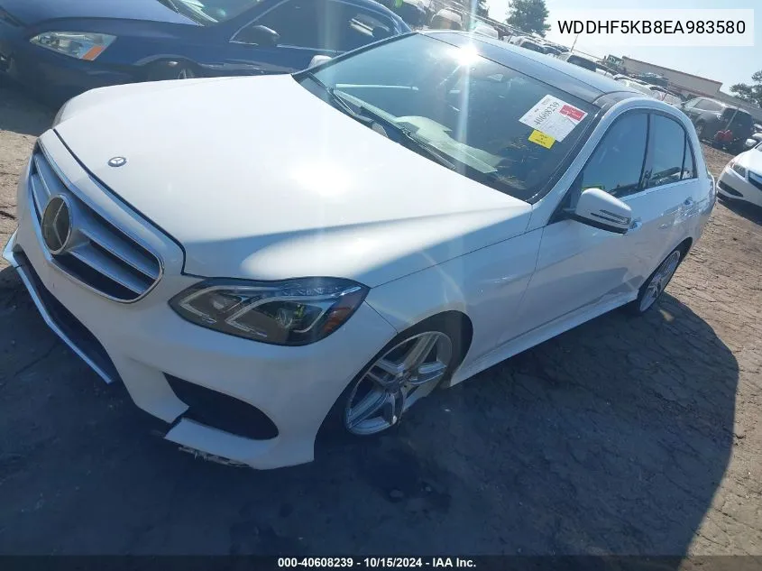 2014 Mercedes-Benz E 350 VIN: WDDHF5KB8EA983580 Lot: 40608239