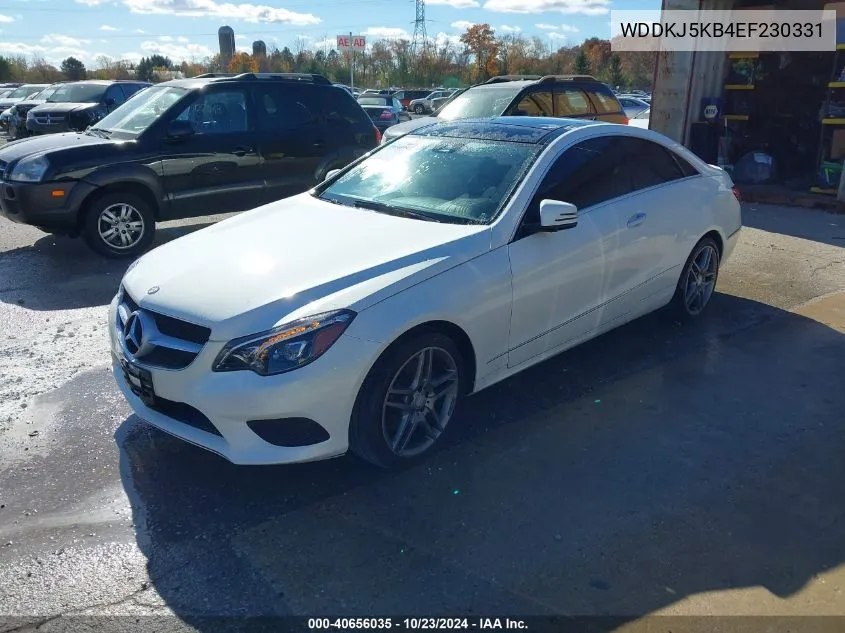 2014 Mercedes-Benz E 350 VIN: WDDKJ5KB4EF230331 Lot: 40656035