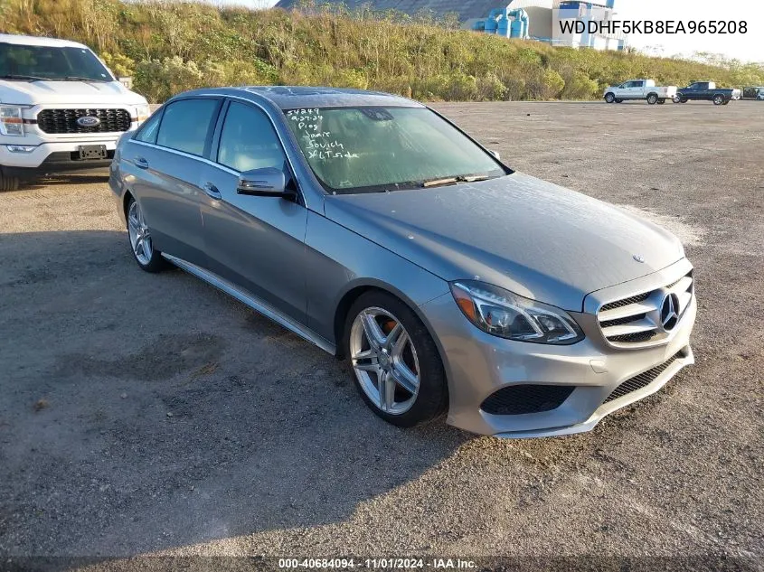 2014 Mercedes-Benz E 350 VIN: WDDHF5KB8EA965208 Lot: 40684094