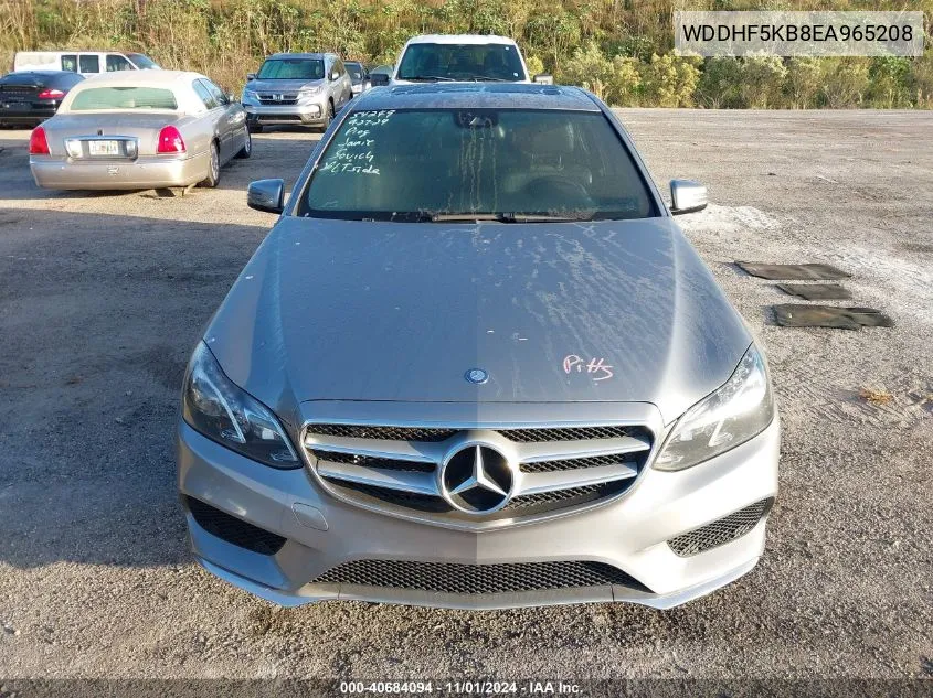 2014 Mercedes-Benz E 350 VIN: WDDHF5KB8EA965208 Lot: 40684094