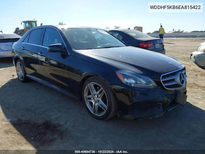 2014 Mercedes-Benz E 350 VIN: WDDHF5KB6EA815422 Lot: 40684736