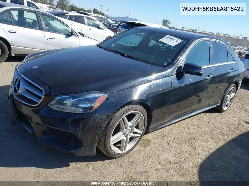 2014 Mercedes-Benz E 350 VIN: WDDHF5KB6EA815422 Lot: 40684736