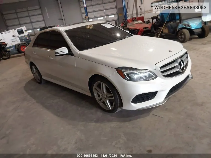 2014 Mercedes-Benz E 350 VIN: WDDHF5KB3EA833053 Lot: 40695853