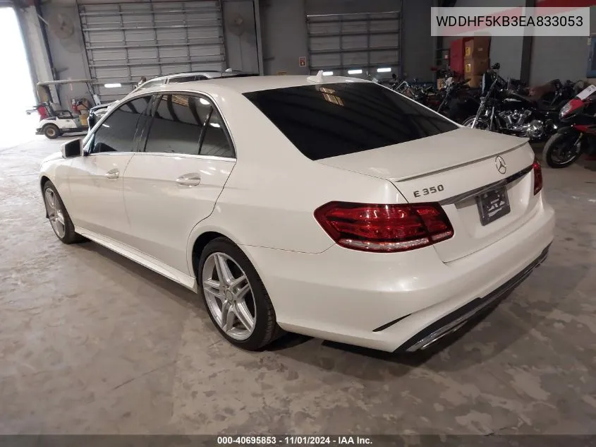 2014 Mercedes-Benz E 350 VIN: WDDHF5KB3EA833053 Lot: 40695853