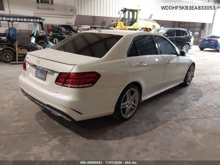 2014 Mercedes-Benz E 350 VIN: WDDHF5KB3EA833053 Lot: 40695853