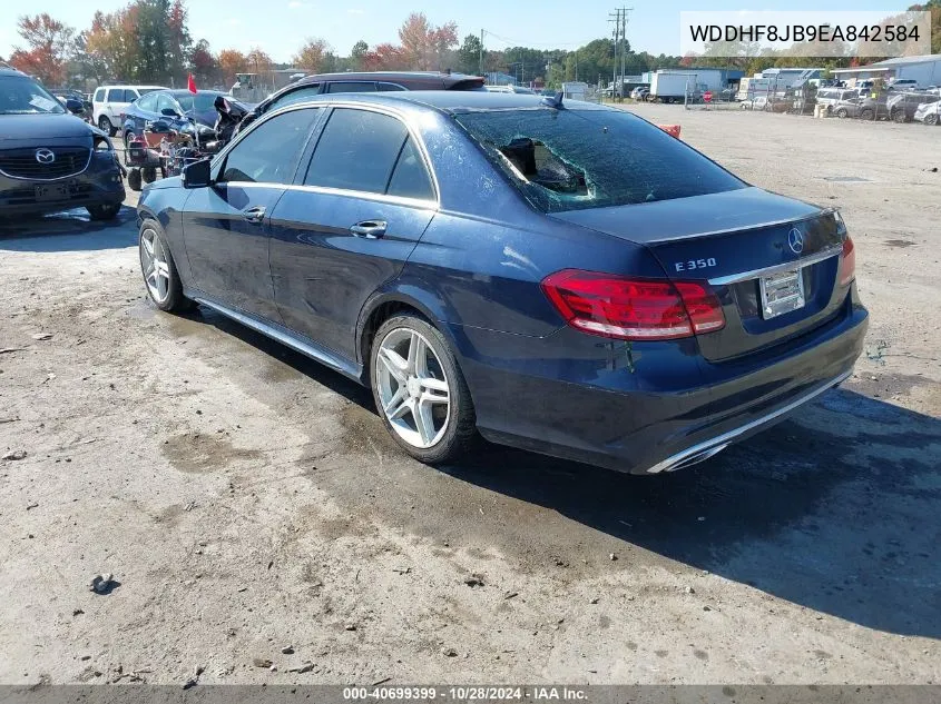 2014 Mercedes-Benz E 350 4Matic VIN: WDDHF8JB9EA842584 Lot: 40699399