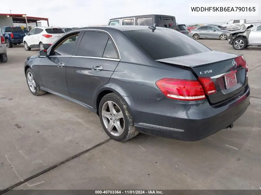 2014 Mercedes-Benz E 350 VIN: WDDHF5KB6EA790165 Lot: 40703364