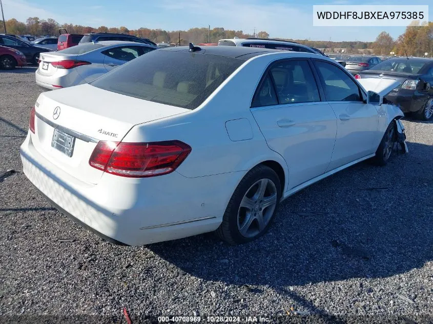 2014 Mercedes-Benz E 350 4Matic VIN: WDDHF8JBXEA975385 Lot: 40708969