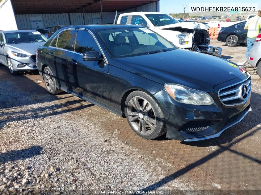 2014 Mercedes-Benz E 350 VIN: WDDHF5KB2EA815675 Lot: 40744952