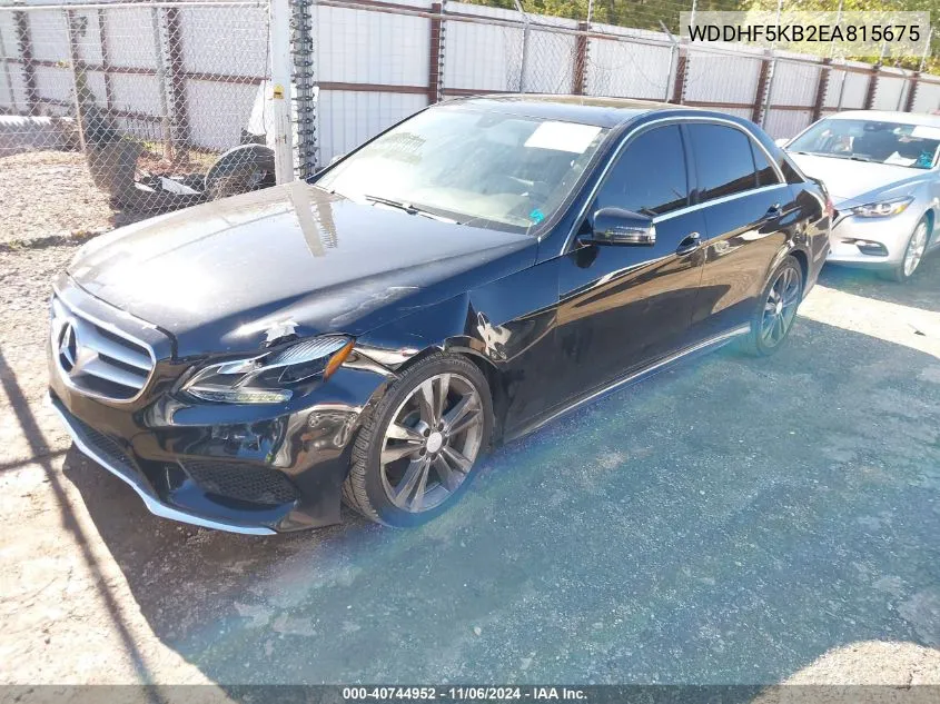 2014 Mercedes-Benz E 350 VIN: WDDHF5KB2EA815675 Lot: 40744952