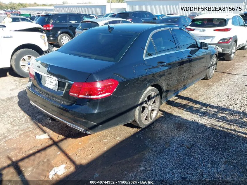 2014 Mercedes-Benz E 350 VIN: WDDHF5KB2EA815675 Lot: 40744952