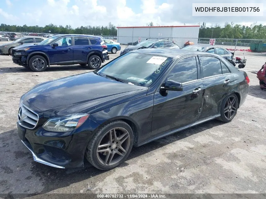 2014 Mercedes-Benz E 350 4Matic VIN: WDDHF8JB1EB001756 Lot: 40752732