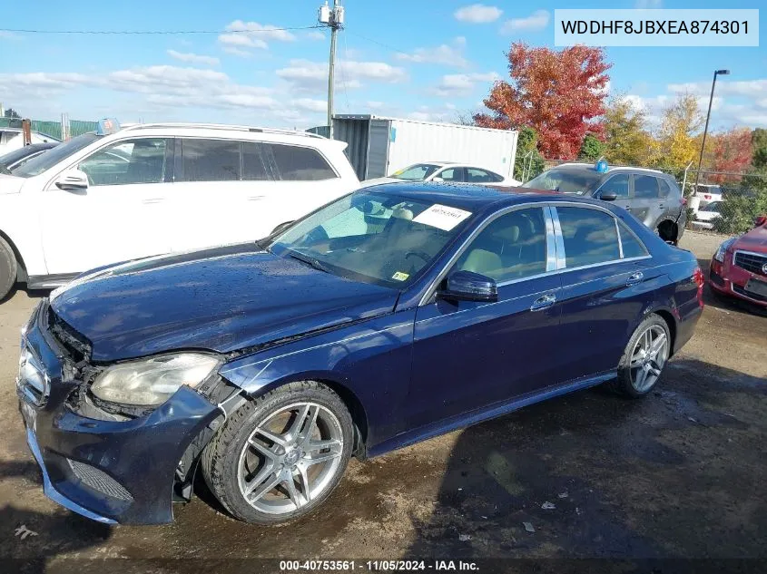 2014 Mercedes-Benz E 350 4Matic VIN: WDDHF8JBXEA874301 Lot: 40753561