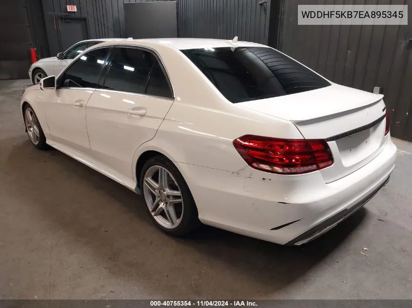 2014 Mercedes-Benz E 350 VIN: WDDHF5KB7EA895345 Lot: 40755354