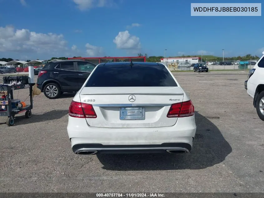 2014 Mercedes-Benz E 350 4Matic VIN: WDDHF8JB8EB030185 Lot: 40757784