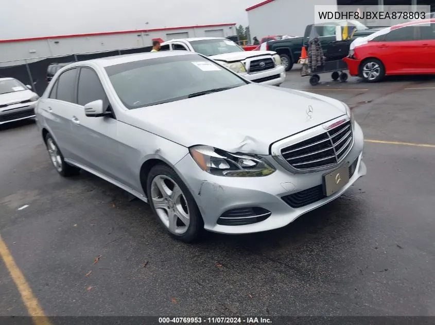 2014 Mercedes-Benz E 350 4Matic VIN: WDDHF8JBXEA878803 Lot: 40769953