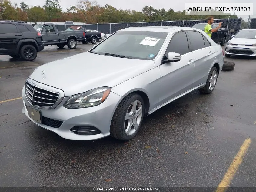 2014 Mercedes-Benz E 350 4Matic VIN: WDDHF8JBXEA878803 Lot: 40769953