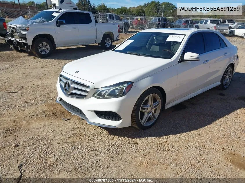 2014 Mercedes-Benz E 350 VIN: WDDHF5KB5EA891259 Lot: 40787305