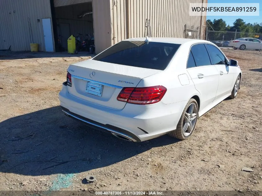 2014 Mercedes-Benz E 350 VIN: WDDHF5KB5EA891259 Lot: 40787305