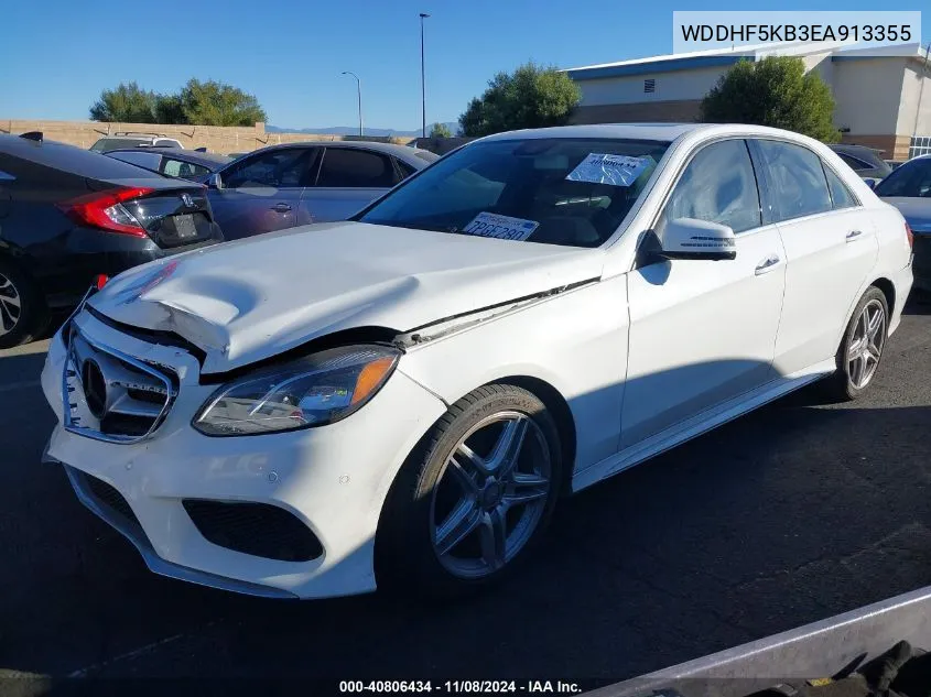 2014 Mercedes-Benz E 350 VIN: WDDHF5KB3EA913355 Lot: 40806434