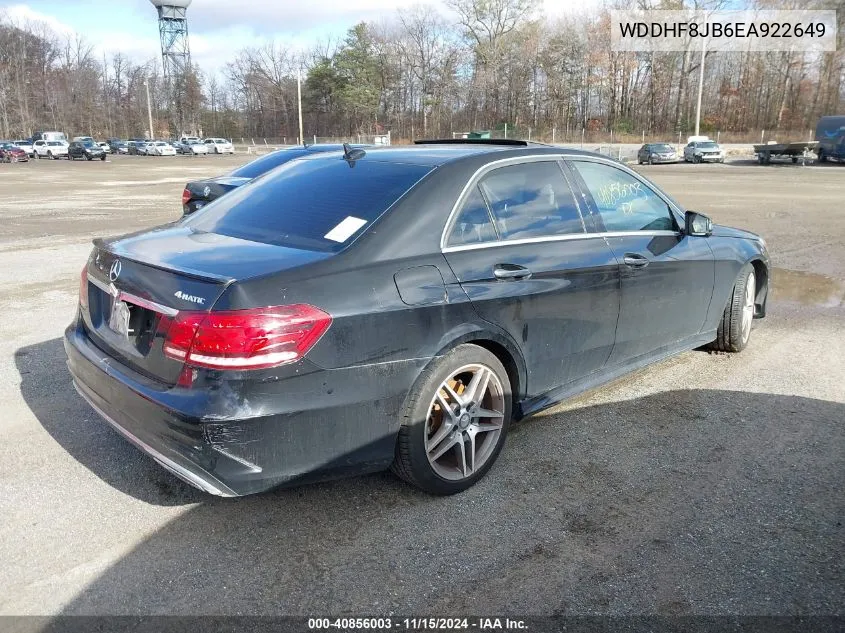 WDDHF8JB6EA922649 2014 Mercedes-Benz E 350 4Matic