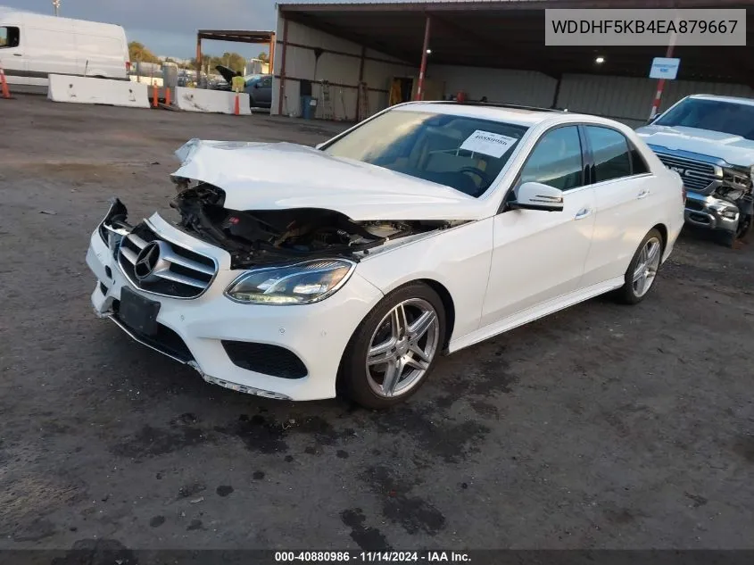 2014 Mercedes-Benz E 350 VIN: WDDHF5KB4EA879667 Lot: 40880986