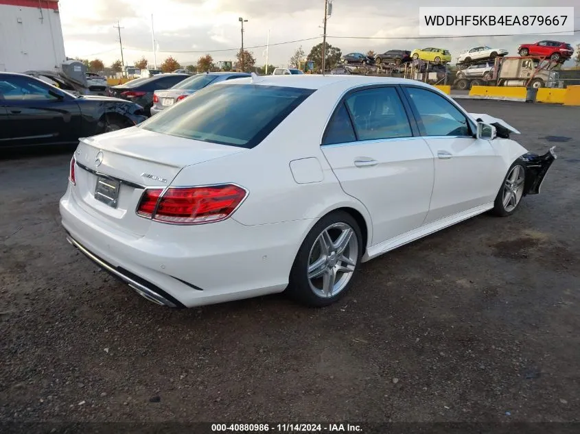 2014 Mercedes-Benz E 350 VIN: WDDHF5KB4EA879667 Lot: 40880986