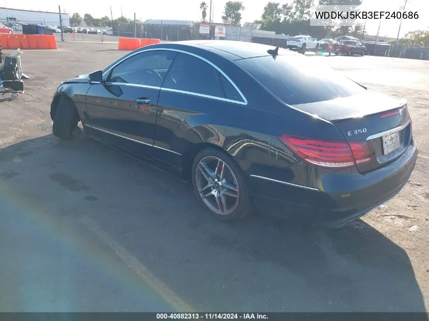 2014 Mercedes-Benz E 350 VIN: WDDKJ5KB3EF240686 Lot: 40882313