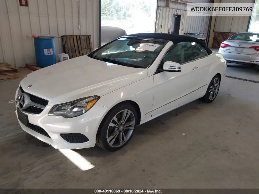 2015 Mercedes-Benz E 400 VIN: WDDKK6FF0FF309769 Lot: 40116869