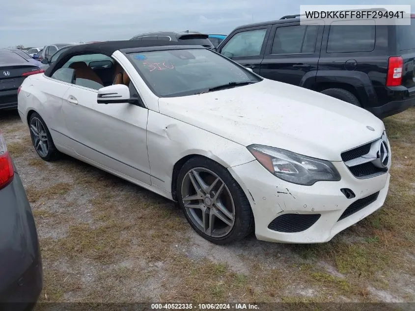 2015 Mercedes-Benz E 400 VIN: WDDKK6FF8FF294941 Lot: 40522335