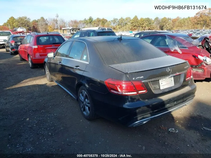 2015 Mercedes-Benz E 250 Bluetec 4Matic VIN: WDDHF9HB6FB131674 Lot: 40705378