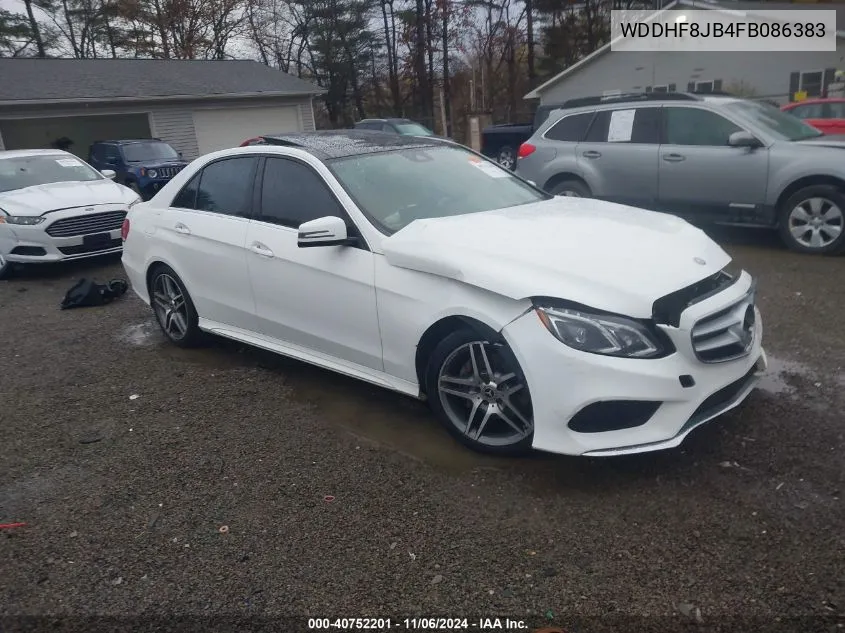 2015 Mercedes-Benz E 350 4Matic VIN: WDDHF8JB4FB086383 Lot: 40752201