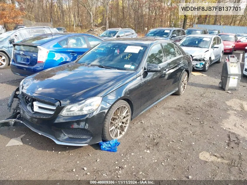 2015 Mercedes-Benz E 350 4Matic VIN: WDDHF8JB7FB137701 Lot: 40809386