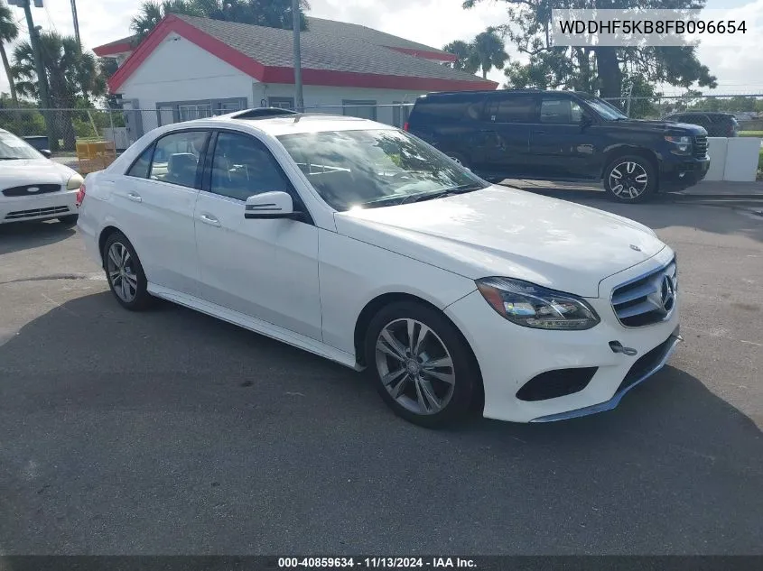 2015 Mercedes-Benz E 350 VIN: WDDHF5KB8FB096654 Lot: 40859634