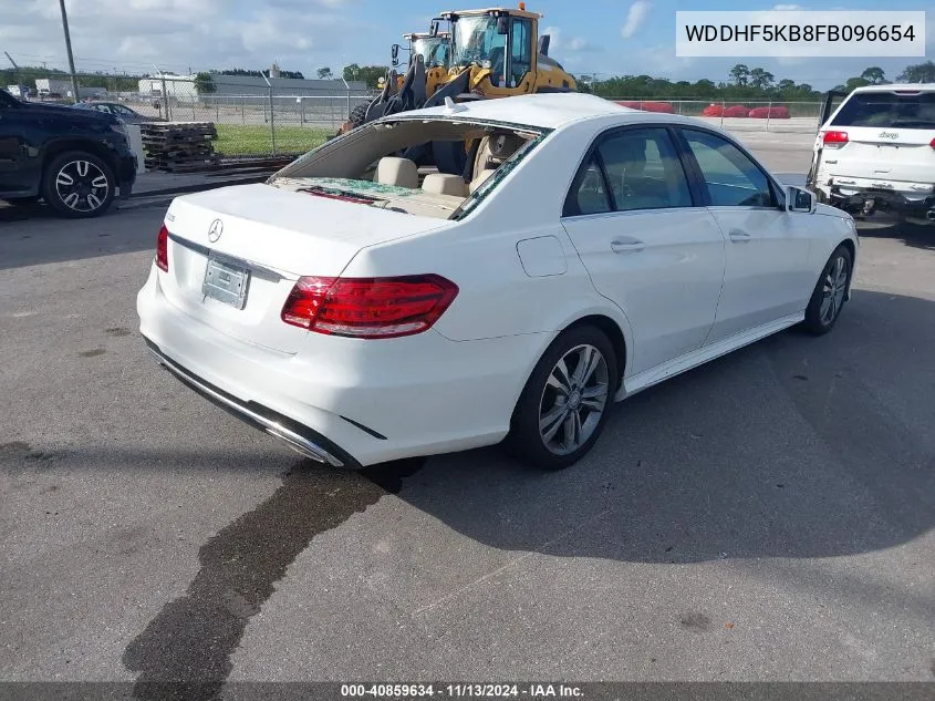 2015 Mercedes-Benz E 350 VIN: WDDHF5KB8FB096654 Lot: 40859634