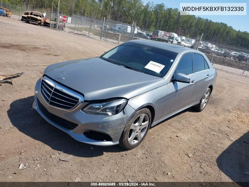 2015 Mercedes-Benz E 350 VIN: WDDHF5KBXFB132330 Lot: 40921689