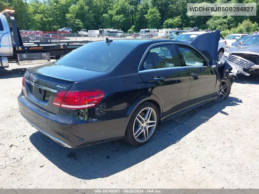 2016 Mercedes-Benz E 350 4Matic VIN: WDDHF8JB5GB284827 Lot: 39749301