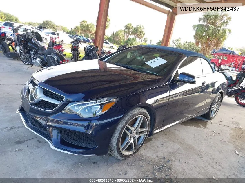 2016 Mercedes-Benz E 400 VIN: WDDKK6FF6GF342437 Lot: 40263570