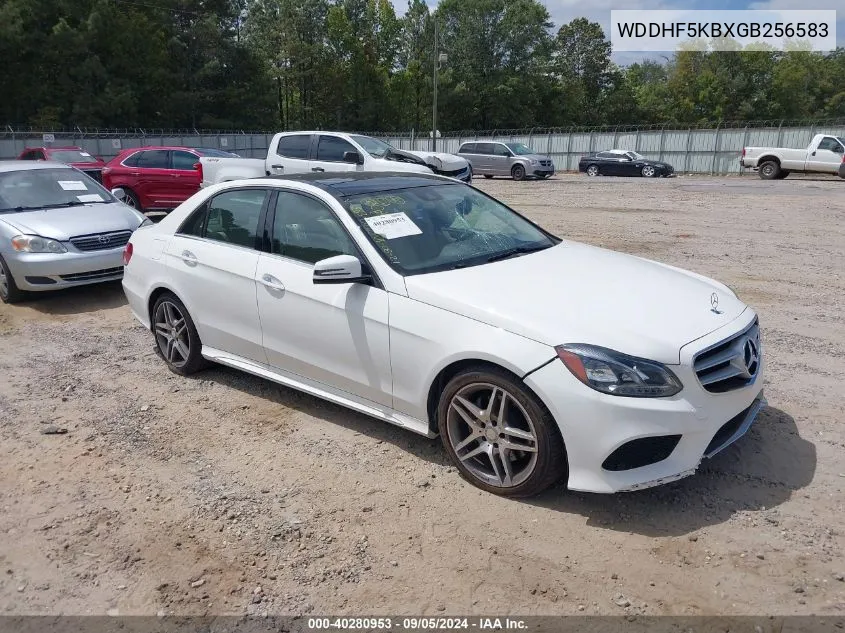 2016 Mercedes-Benz E 350 VIN: WDDHF5KBXGB256583 Lot: 40280953