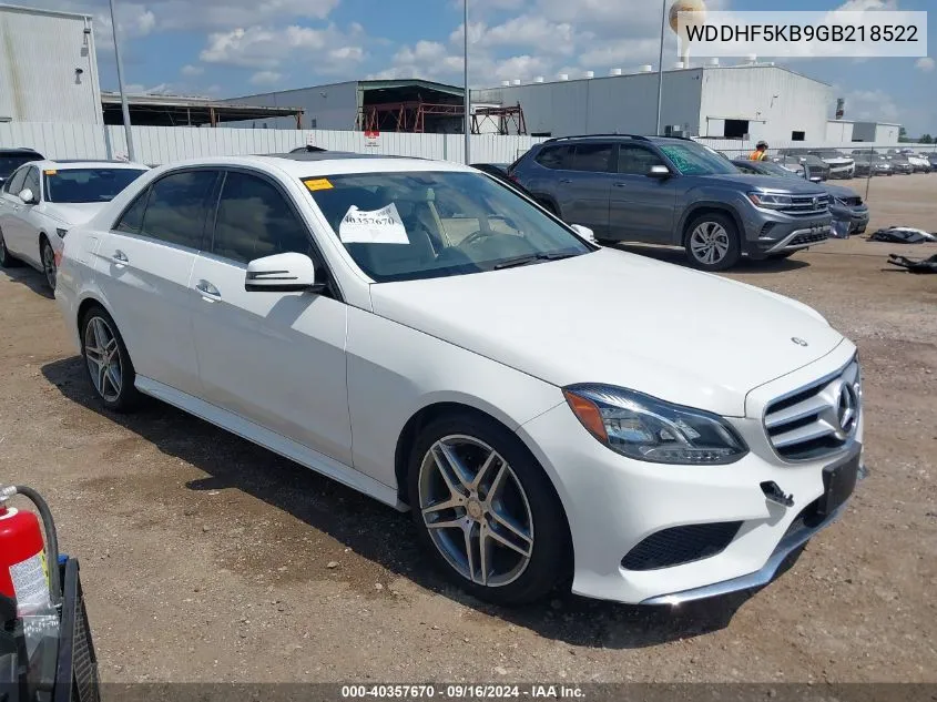 WDDHF5KB9GB218522 2016 Mercedes-Benz E 350