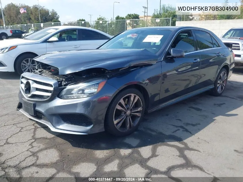 2016 Mercedes-Benz E 350 VIN: WDDHF5KB7GB304900 Lot: 40371447