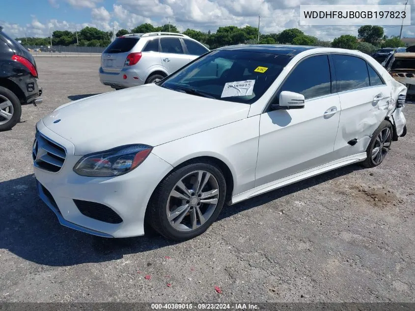 2016 Mercedes-Benz E 350 4Matic VIN: WDDHF8JB0GB197823 Lot: 40389015