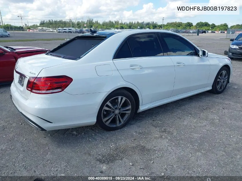 2016 Mercedes-Benz E 350 4Matic VIN: WDDHF8JB0GB197823 Lot: 40389015