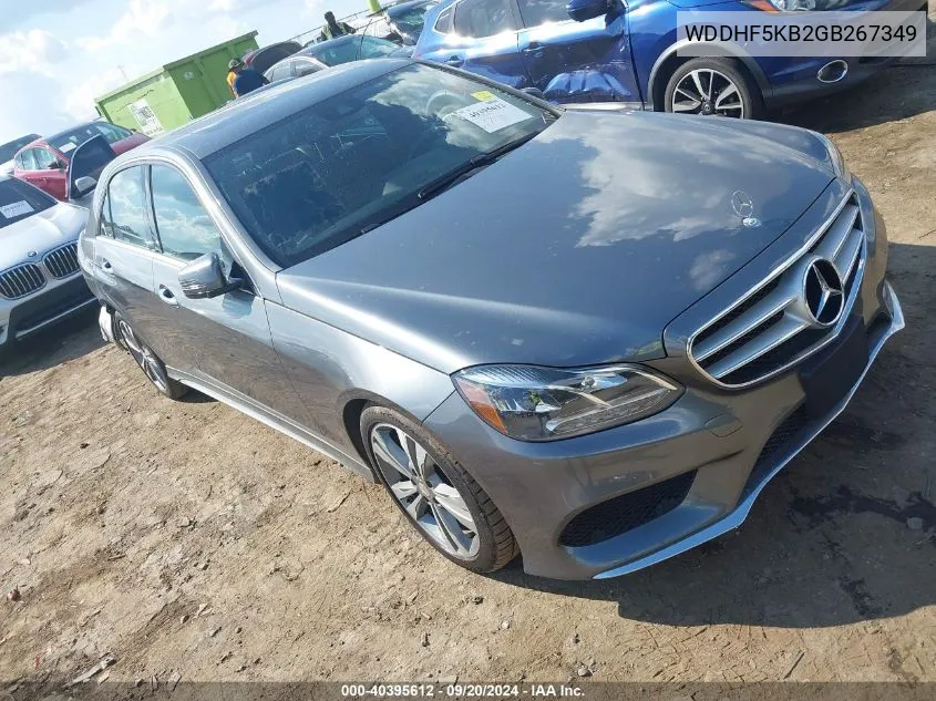 2016 Mercedes-Benz E 350 VIN: WDDHF5KB2GB267349 Lot: 40395612