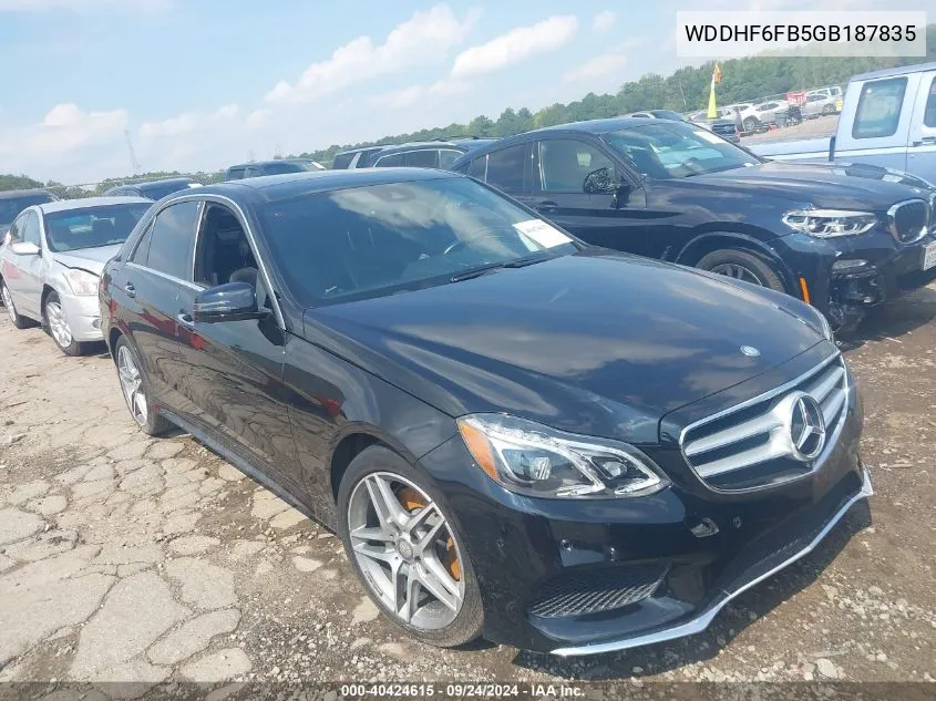 2016 Mercedes-Benz E 400 VIN: WDDHF6FB5GB187835 Lot: 40424615