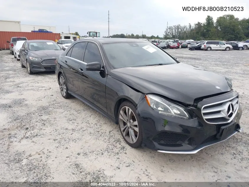 2016 Mercedes-Benz E 350 4Matic VIN: WDDHF8JB0GB210523 Lot: 40445523