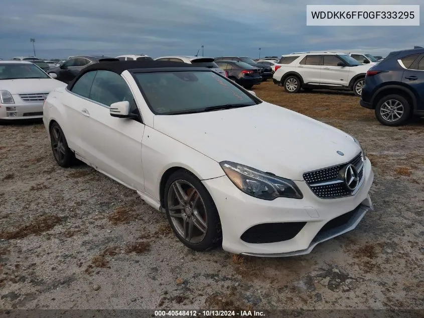 2016 Mercedes-Benz E 400 400 VIN: WDDKK6FF0GF333295 Lot: 40548412