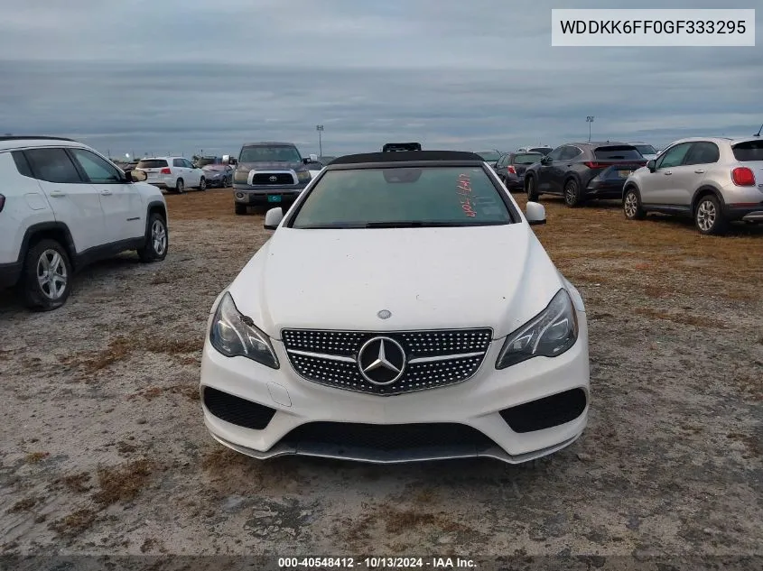 2016 Mercedes-Benz E 400 400 VIN: WDDKK6FF0GF333295 Lot: 40548412